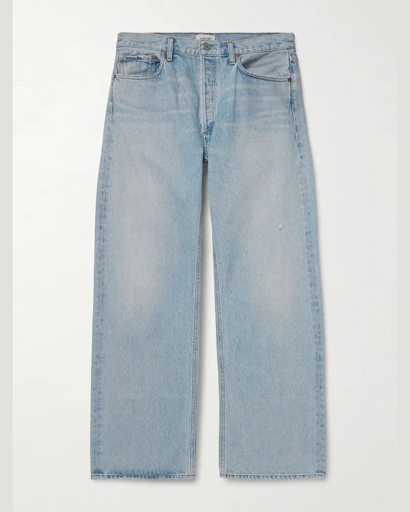 AGOLDE Afton Straight-Leg Jeans Blue