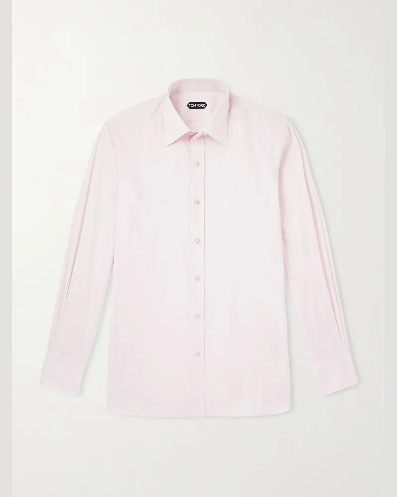 Tom Ford Hemd aus Baumwollpopeline Pink
