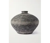 Kos kleine Vase aus glasierter Keramik