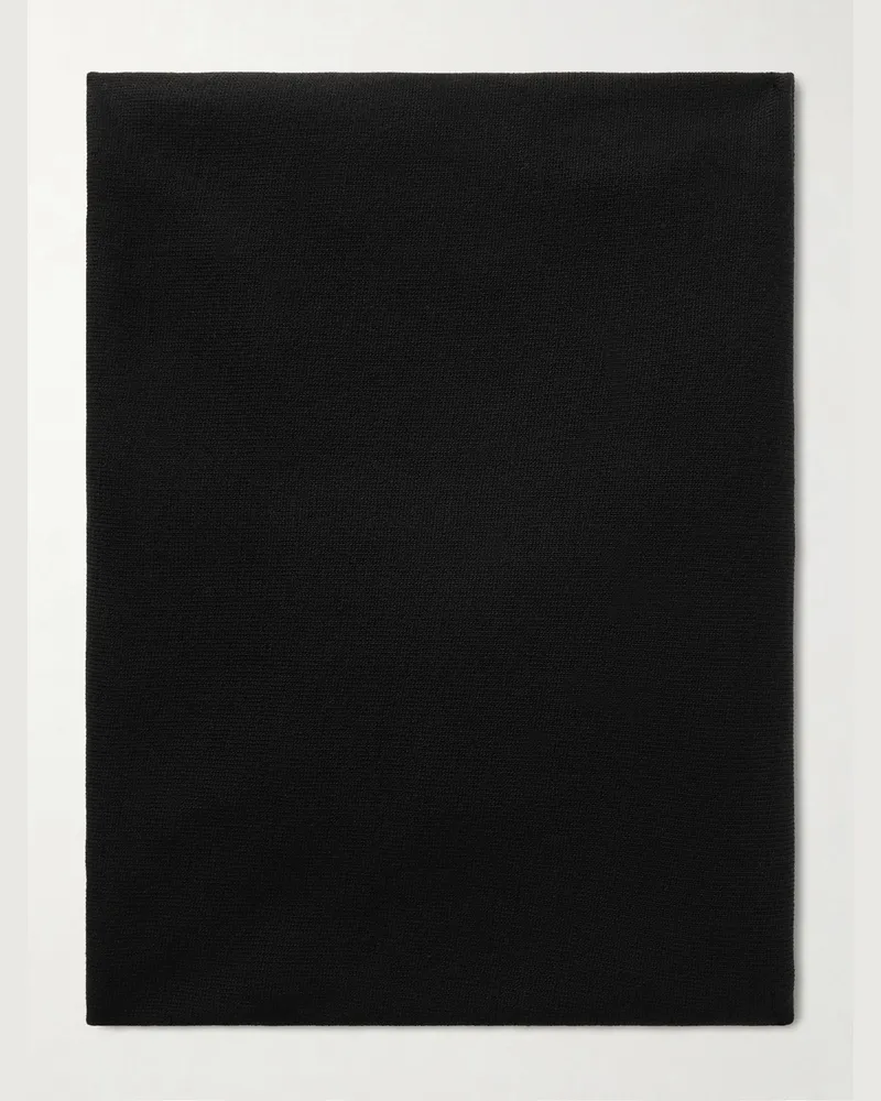 Loro Piana Virgin Wool Scarf Black