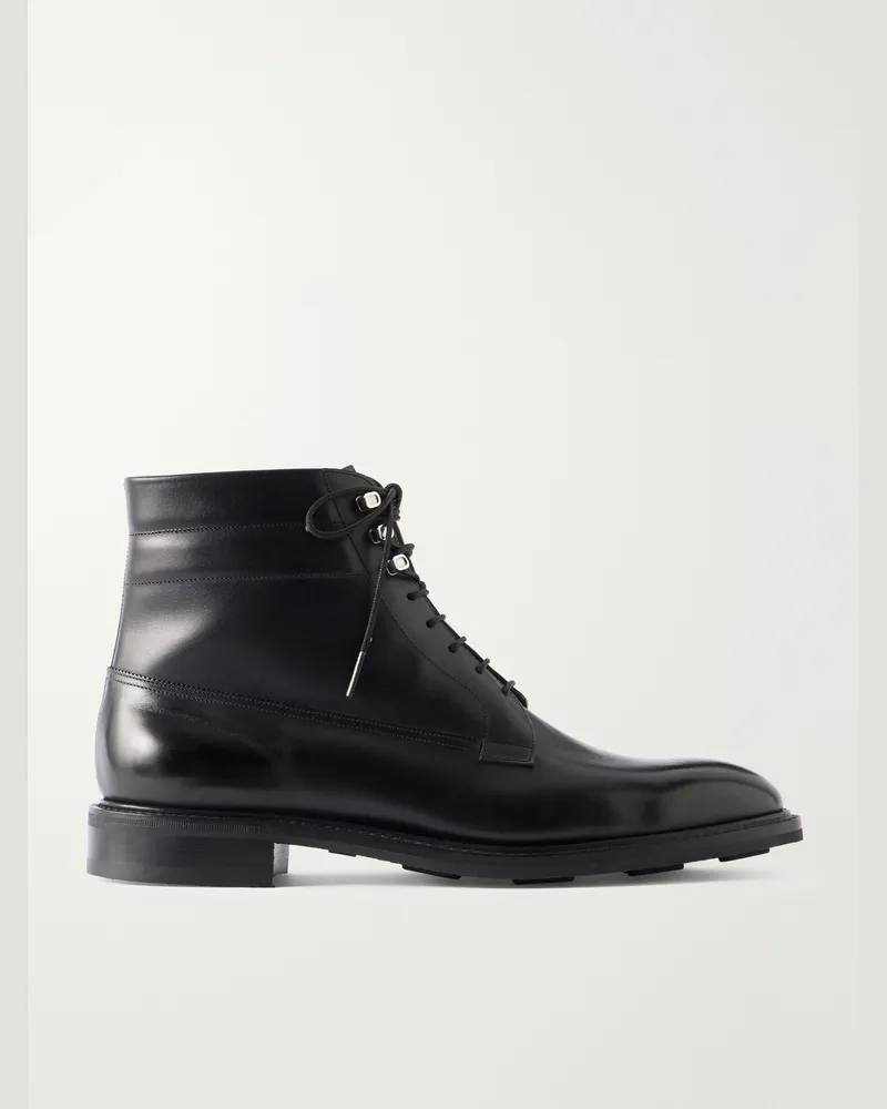John Lobb Alder Leather Boots Black