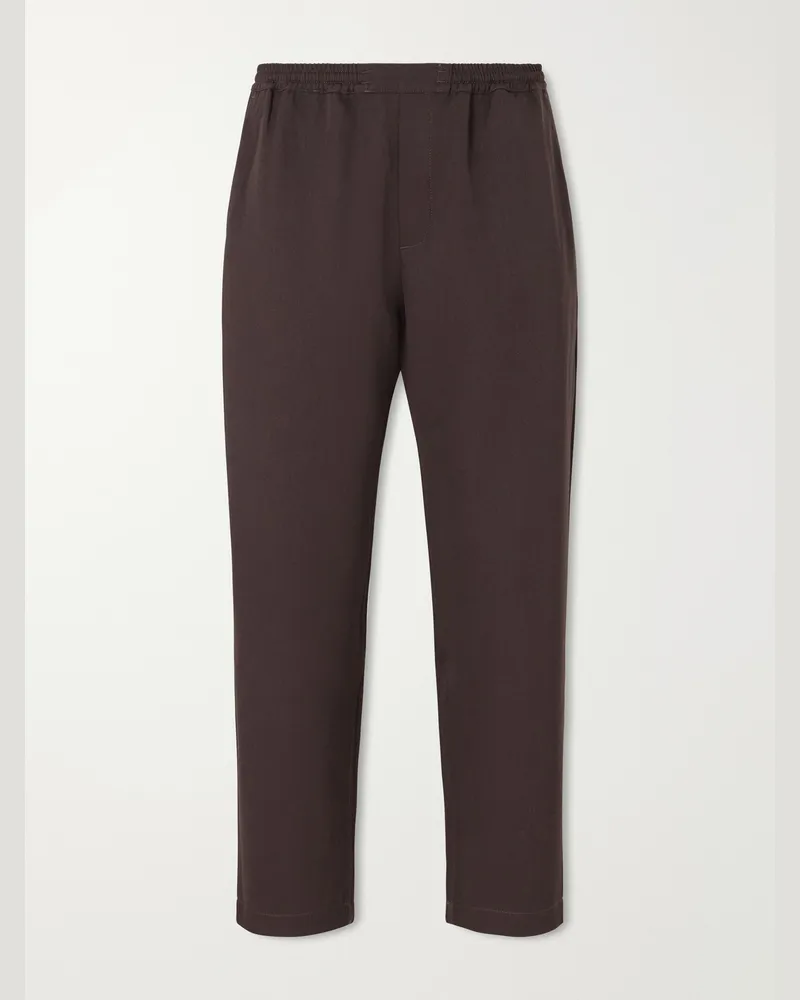 A Kind Of Guise Banasa Tapered Wool Trousers Brown