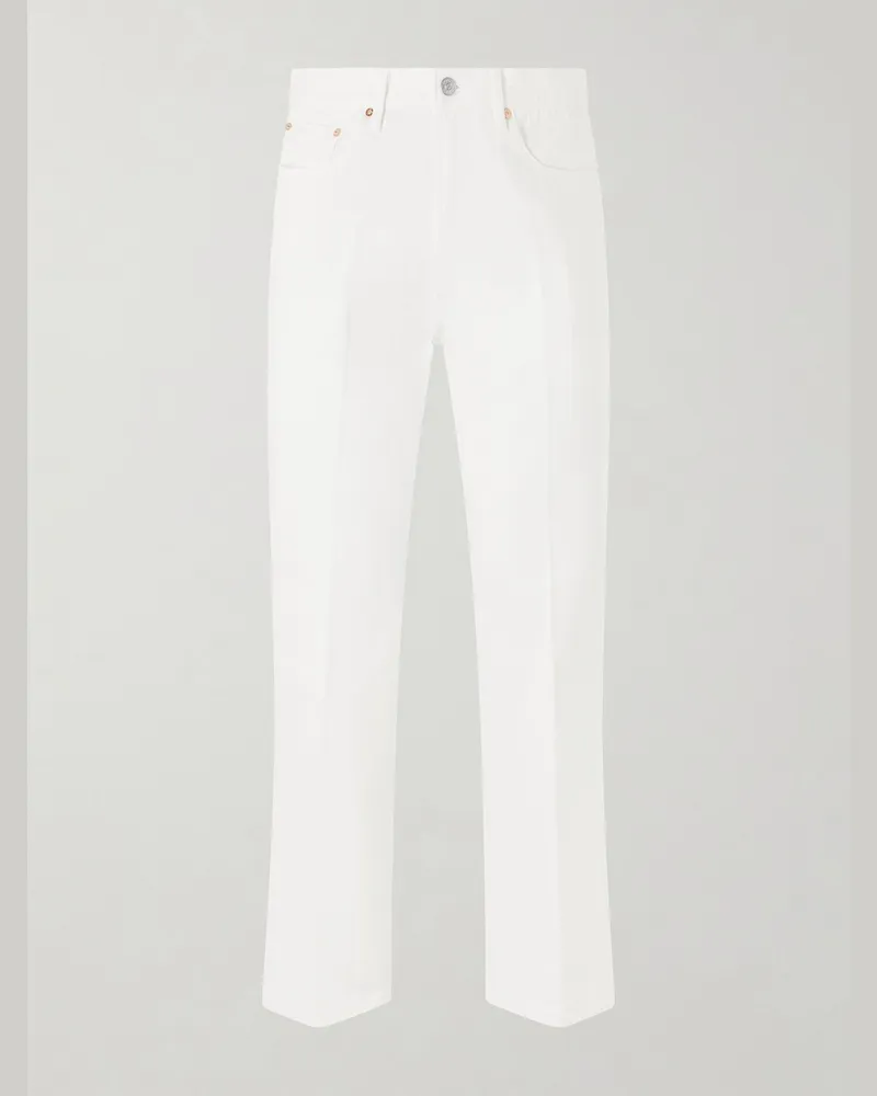 Kaptain Sunshine Skate Straight-Leg Jeans White