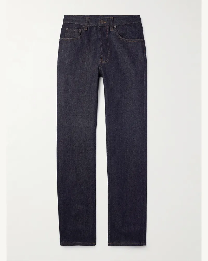 Loro Piana Schmal geschnittene Jeans Blau