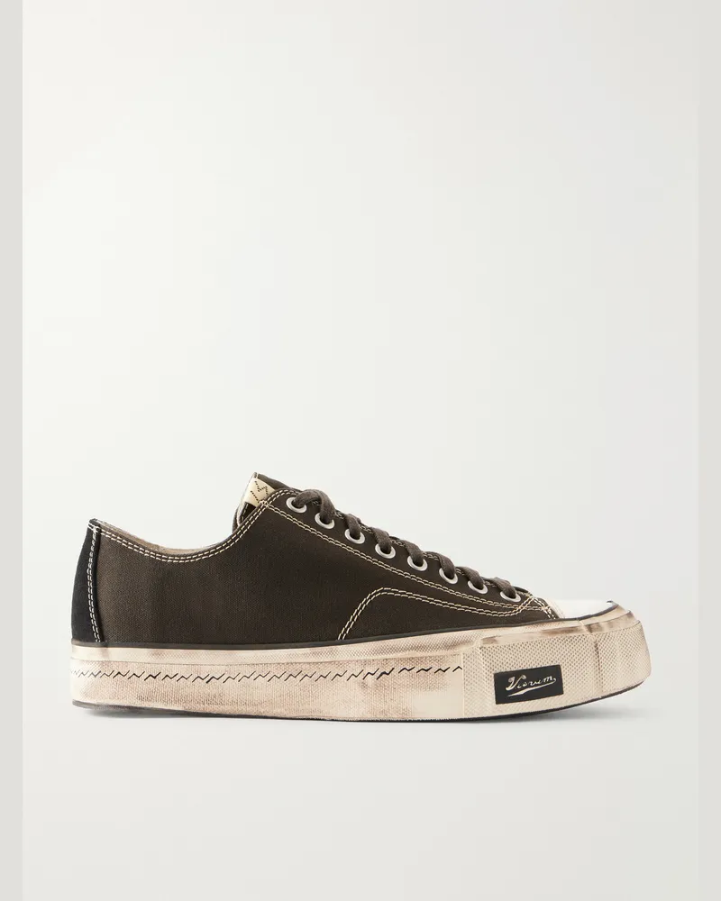 Visvim Skagway Canvas Sneakers Black