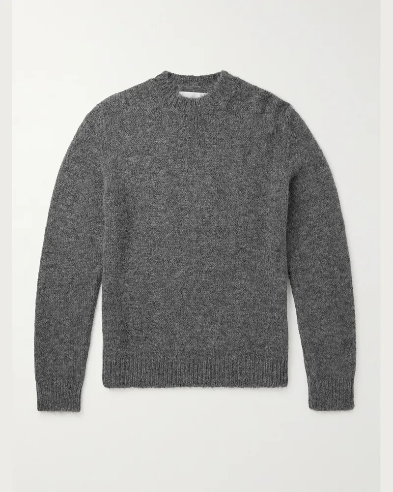 Jil Sander Pullover aus einer Stretch-Alpakawoll-Wollmischung Grau
