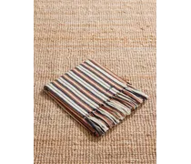 Handtuch aus Baumwolle mit Fransen und Streifen