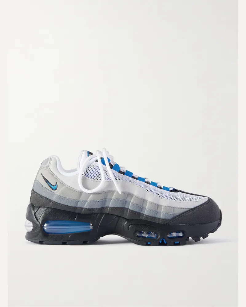 Nike Air Max 95 Sneakers aus Veloursleder und Mesh Blau
