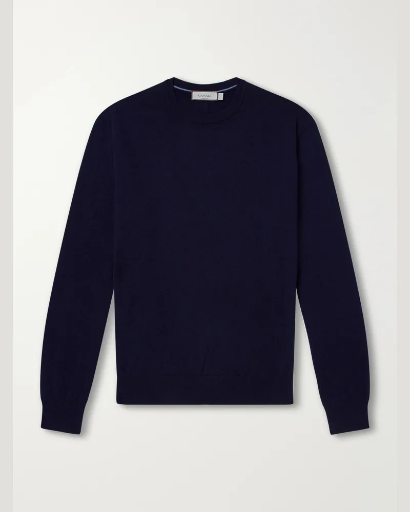 Canali Cashmere Sweater Blue