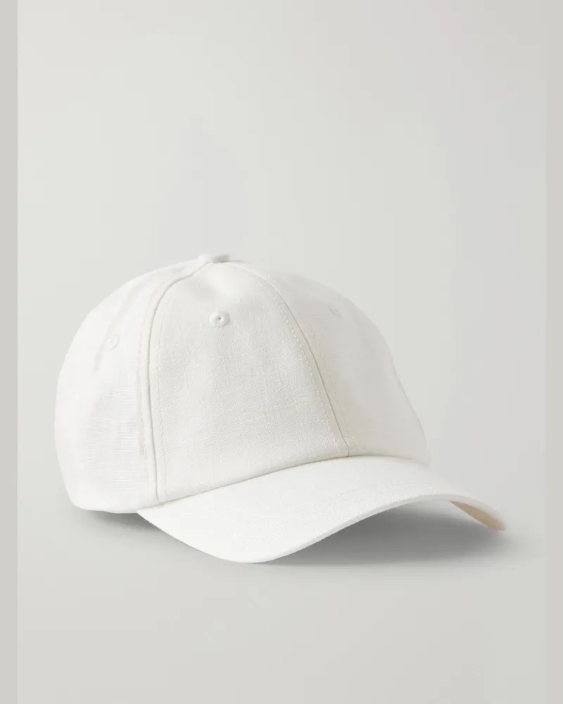 Frescobol Carioca Fernando Linen Baseball Cap Neutrals