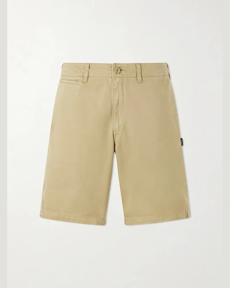 Neighborhood Straight-Leg Cotton Chino Shorts Neutrals