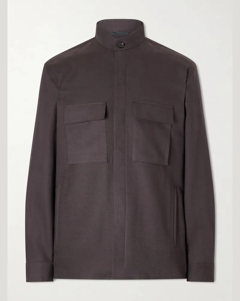 Ermenegildo Zegna Linen Jacket Brown