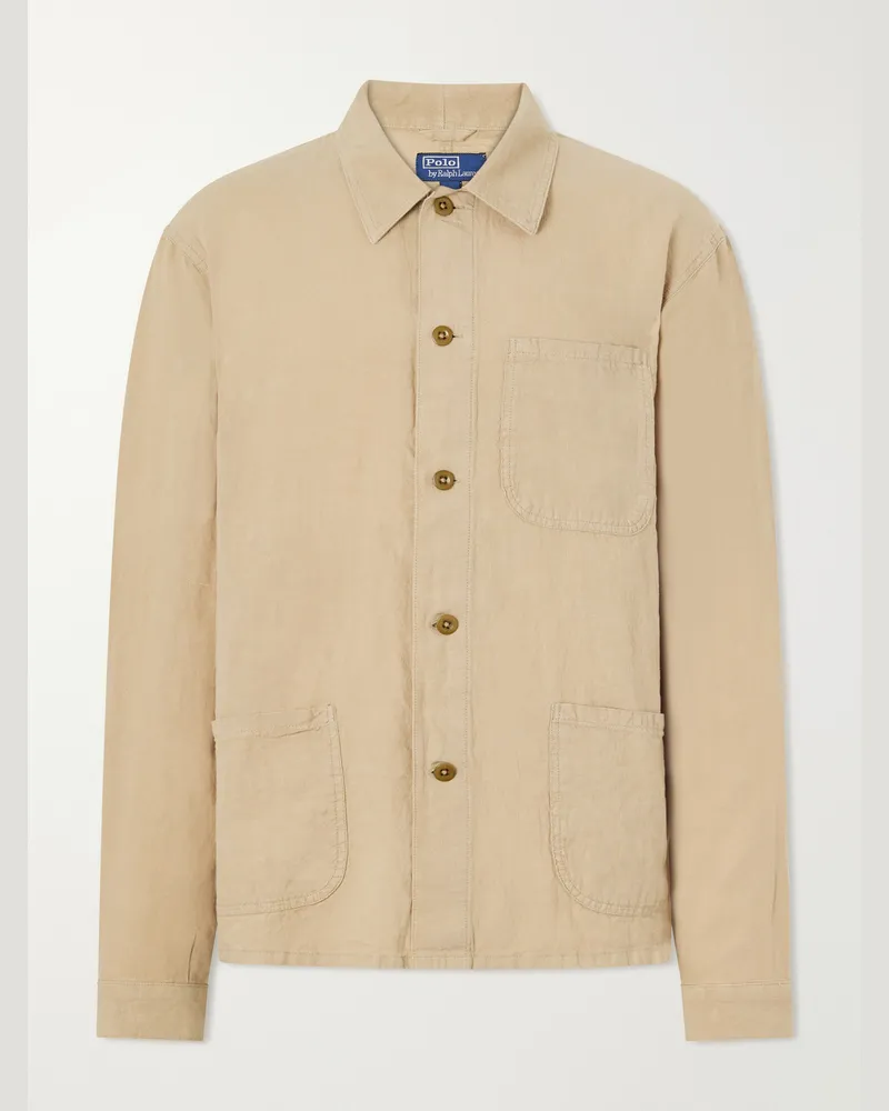Ralph Lauren Textured Linen Jacket Neutrals