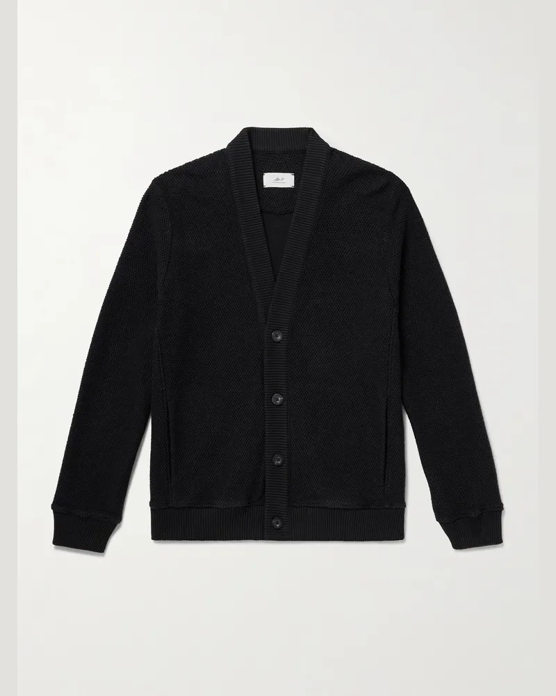 MR P. Cardigan aus Baumwolle Schwarz