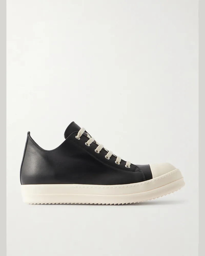 Rick Owens Ramones Sneakers aus Leder Schwarz