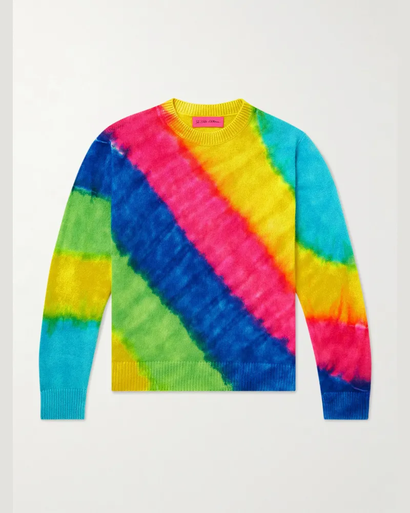 The Elder Statesman Rainbow Void Tie-Dyed Cashmere Sweater Multi