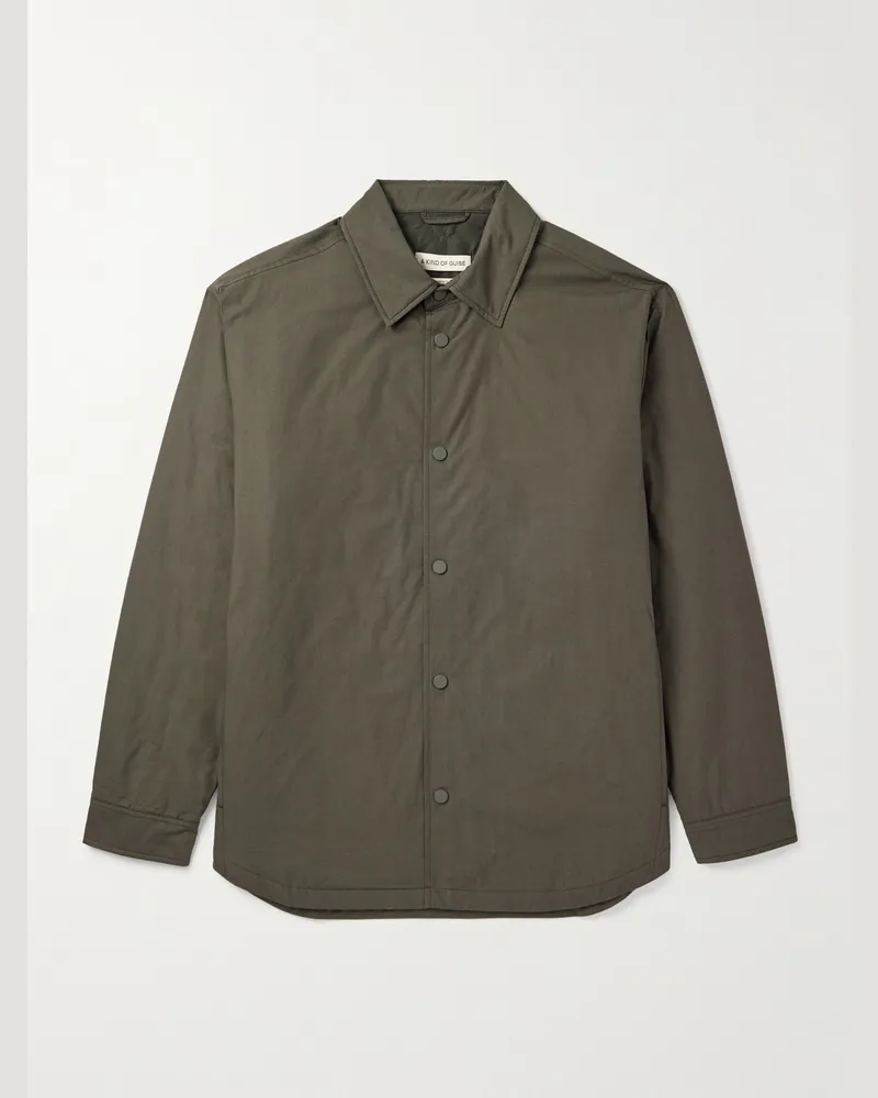 A Kind Of Guise Olkay Hemdjacke aus Baumwolle Grün