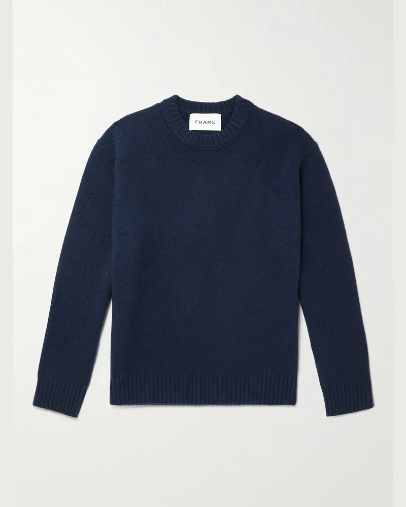 Frame Denim Pullover aus Kaschmir Blau