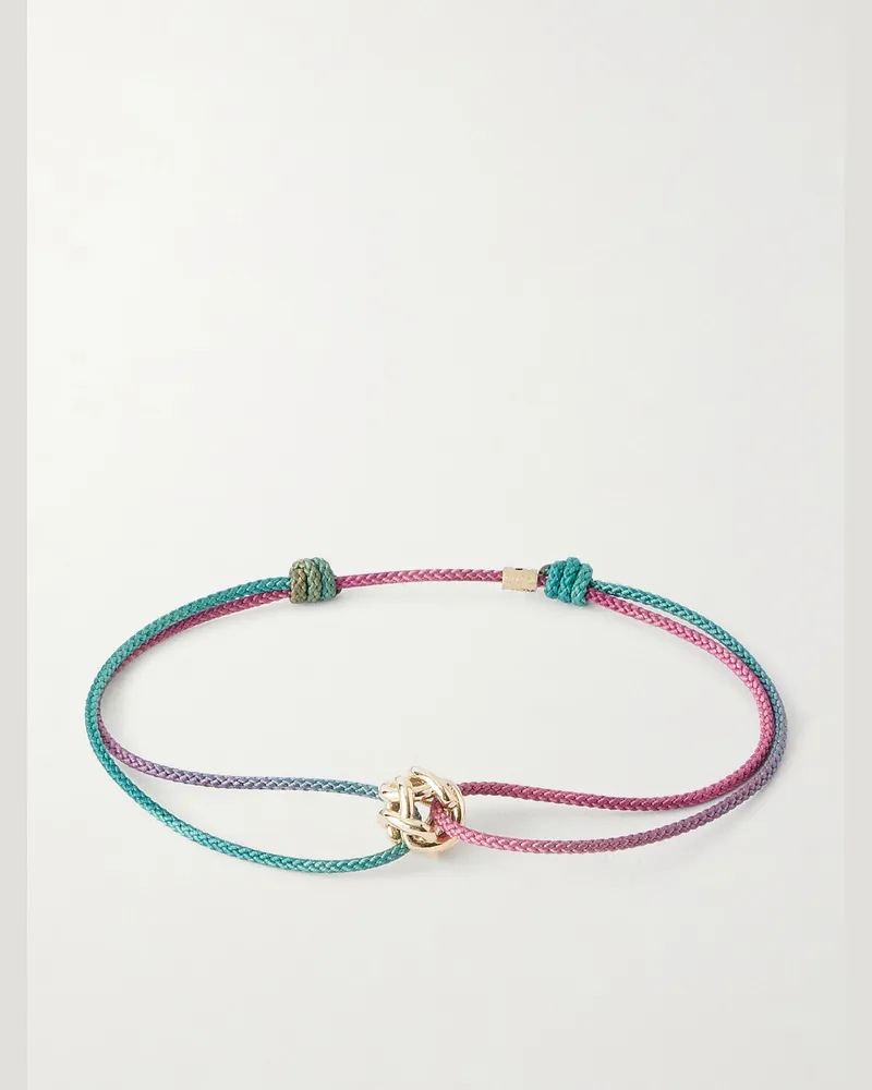 Luis Morais 14-Karat Gold Cord Bracelet Multi