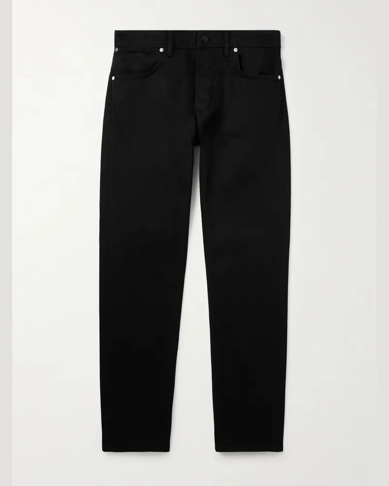 Stone Island Denim Research Straight-Leg Jeans Black