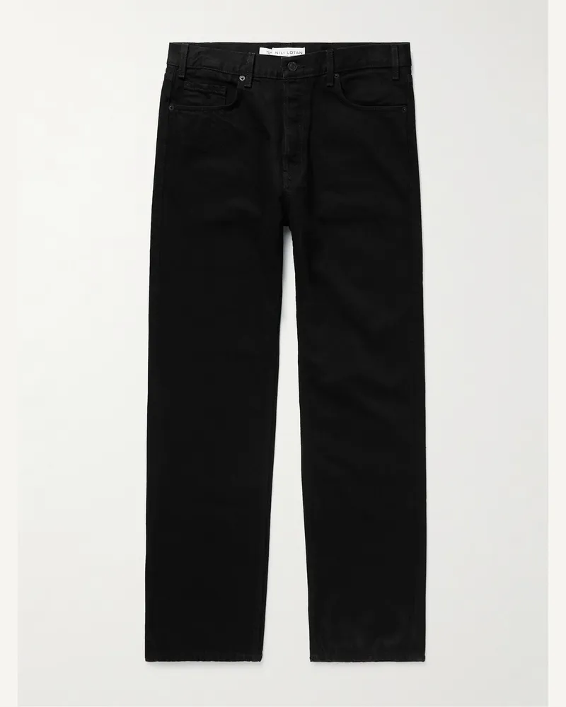 Nili Lotan Billie Straight-Leg Jeans Black