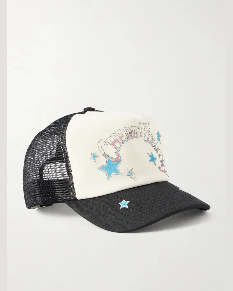 Cherry Los Angeles This is Cherry Country Canvas and Mesh Trucker Cap Black