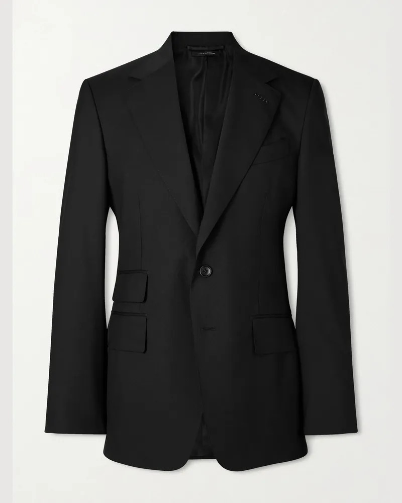Tom Ford Shelton Super 120s Wool Blazer Black