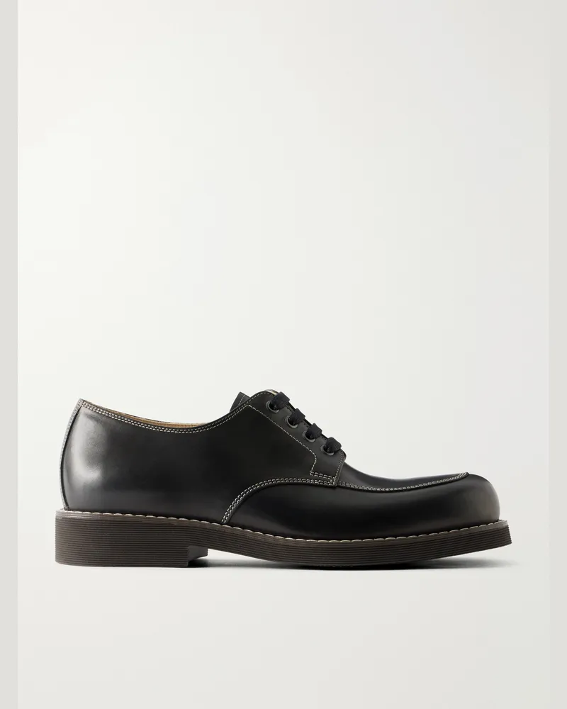 Christophe Lemaire Derby Leather Shoes Black