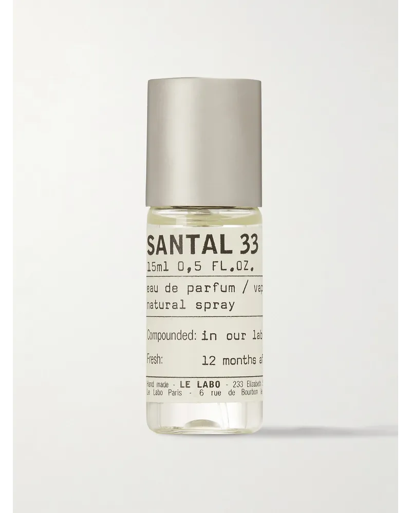 Le Labo Santal 33, 15 ml – Eau de Parfum Farblos