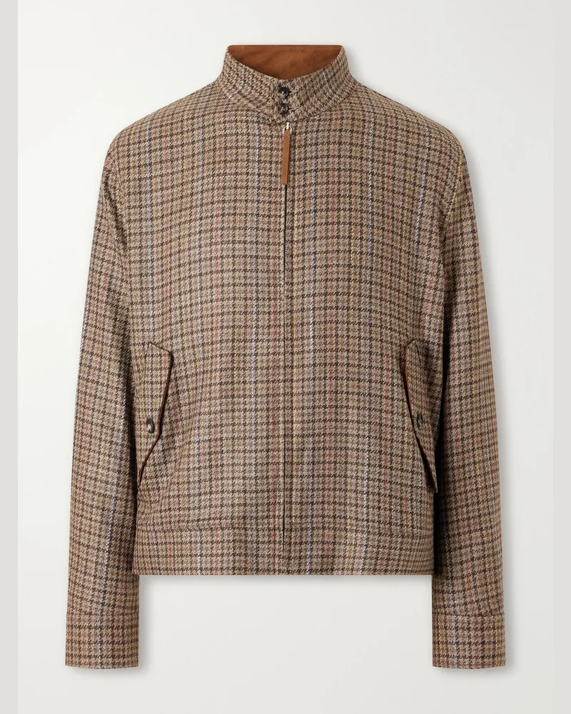 Gabriela Hearst Graham Wool and Silk-Blend Blouson Jacket Brown