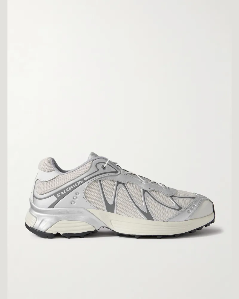 Salomon XT-WHISPER Sneakers aus Mesh mit Gummibesatz in Metallic-Optik Grau