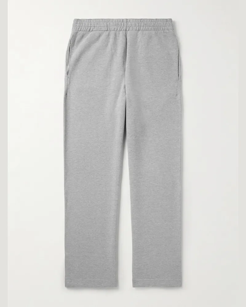 Remi Relief Straight-Leg Cotton-Jersey Sweatpants Gray