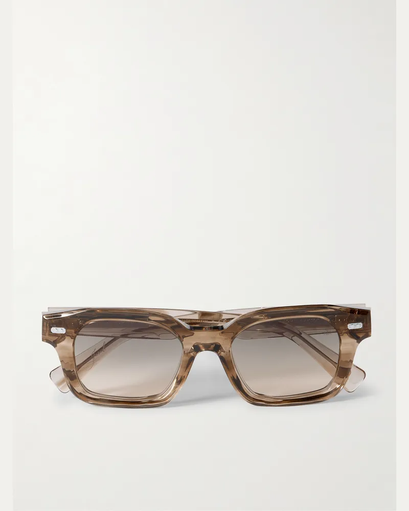 Brunello Cucinelli Sonnenbrille mit D-Rahmen aus Azetat Braun
