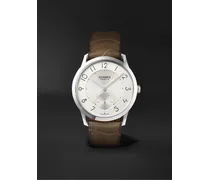 Slim d'Hermès Acier Automatic 39,5 mm Uhr aus Edelstahl mit Alligatorlederarmband, Ref.-Nr. W045266WW00