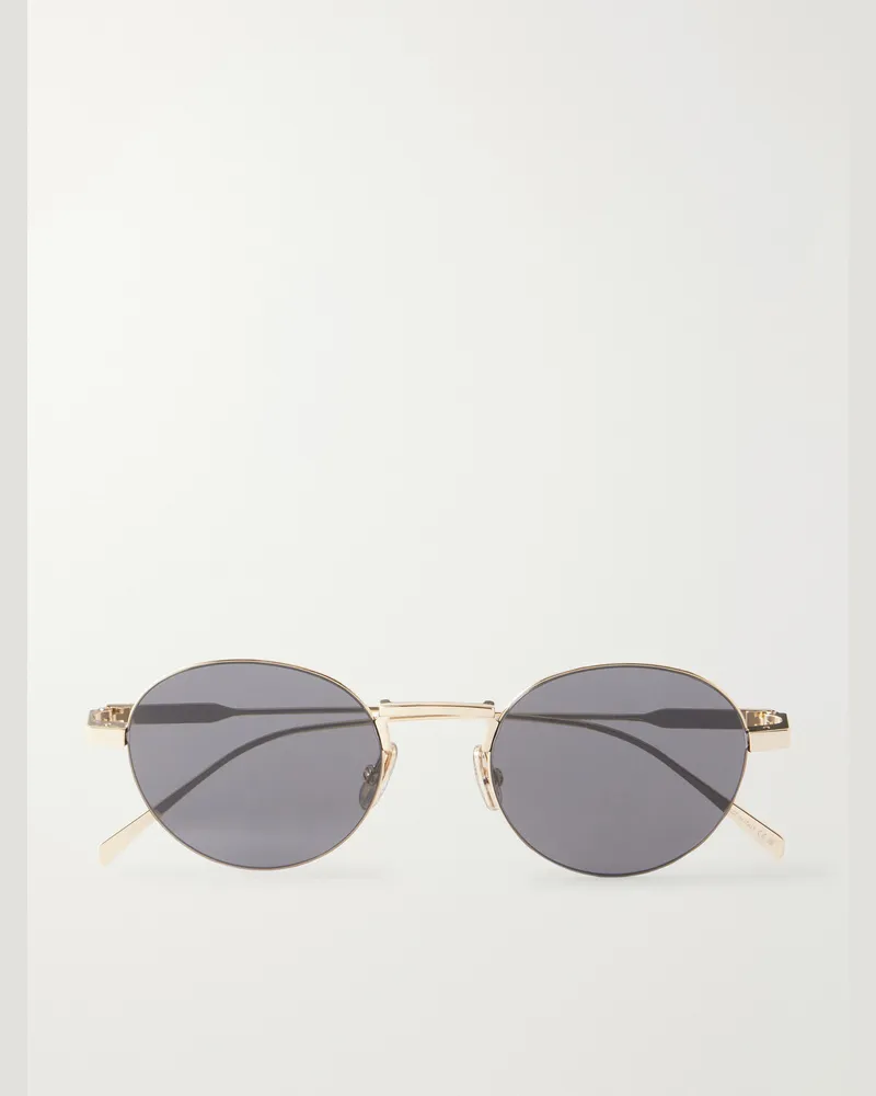 Celine Round-Frame Gold-Tone Sunglasses Gold