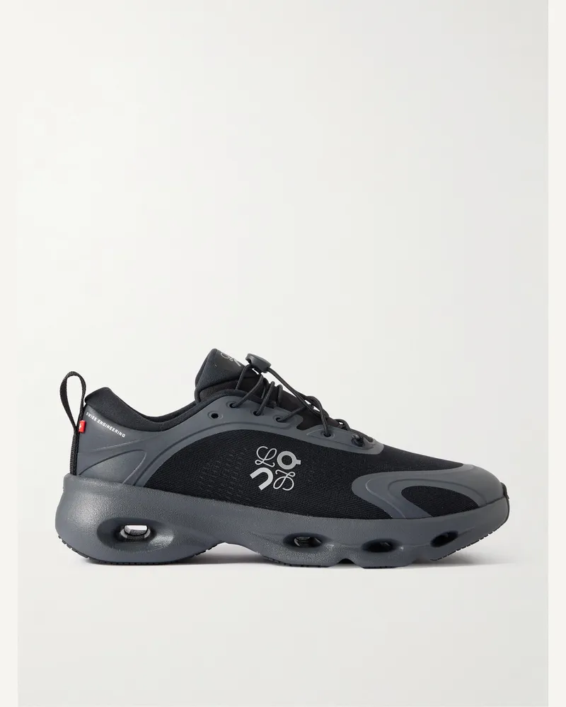 Loewe ON 8 Cloud Sneakers aus Mesh mit Gummibesatz Schwarz