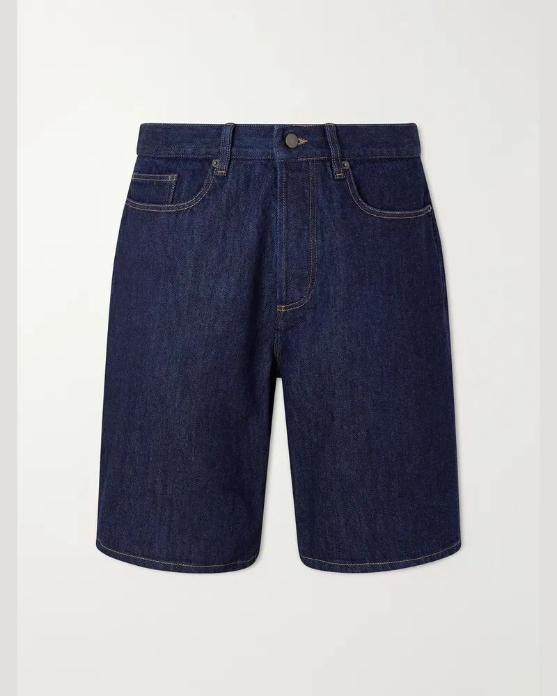 Aimé Leon Dore Straight-Leg Denim Shorts Blue