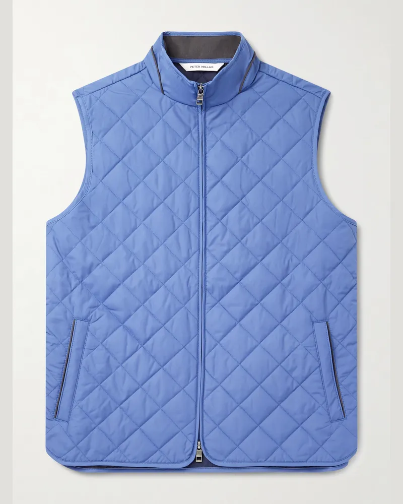 Peter Millar Essex Steppweste aus wattiertem recyceltem Shell Blau