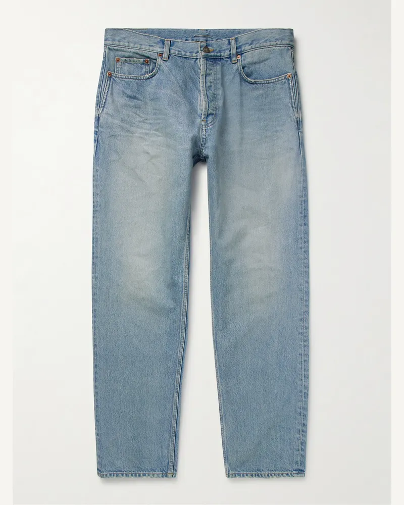 Saint Laurent Mick Straight-Leg Jeans Blue