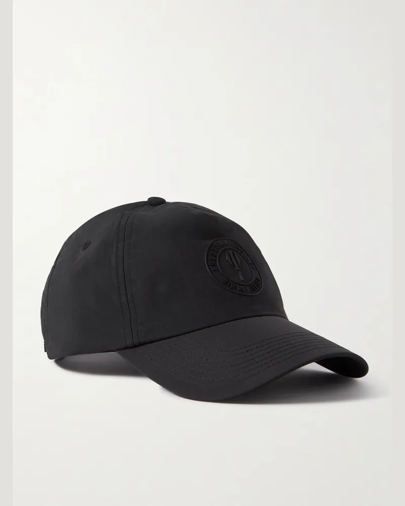 Frescobol Carioca Logo-Appliquéd Shell Baseball Cap Black