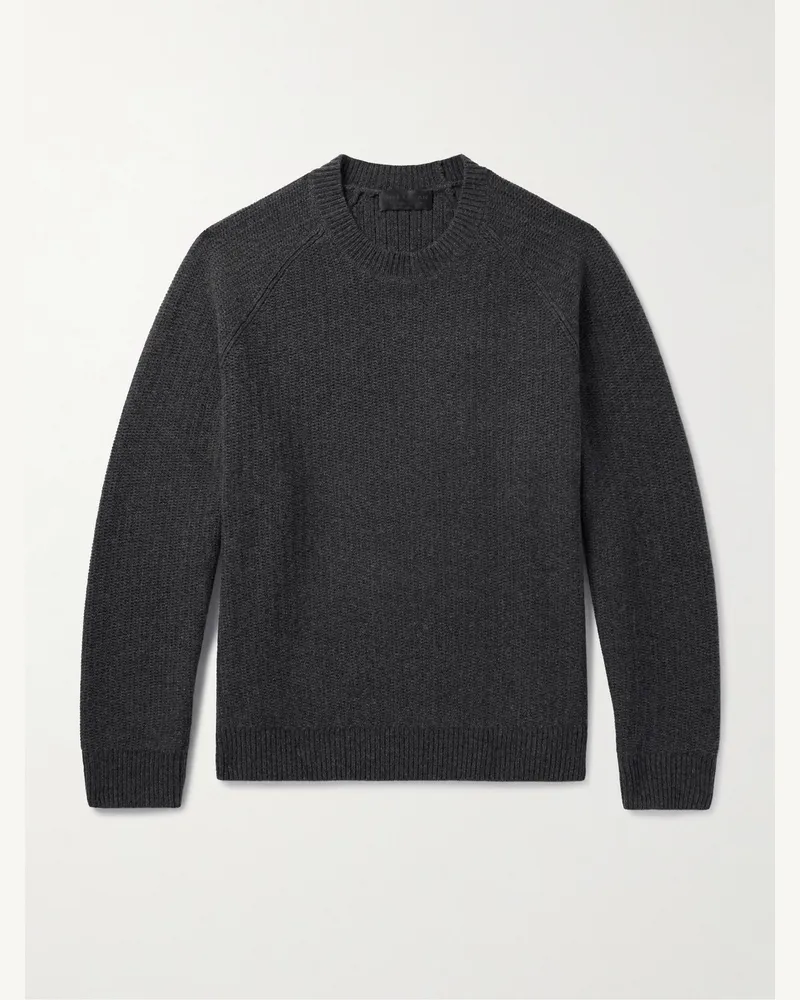 Nili Lotan Kadir Wool and Cashmere-Blend Sweater Blue