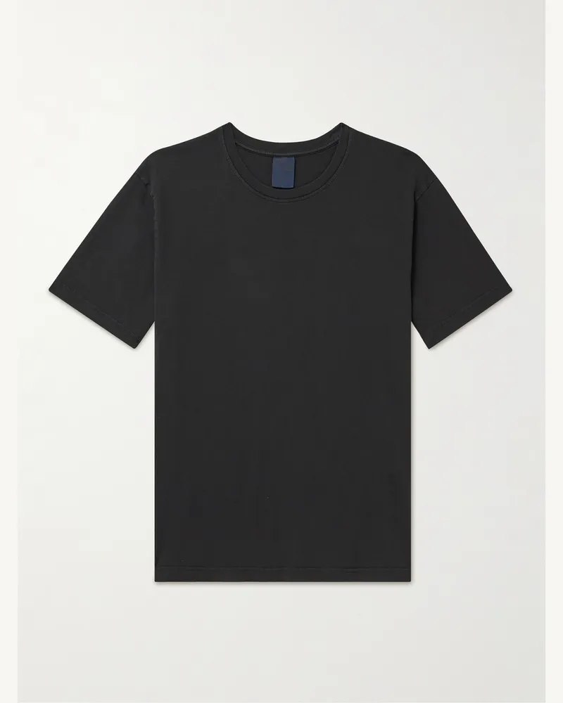 Nudie Jeans Uno Everyday T-Shirt aus Baumwoll-Jersey Schwarz