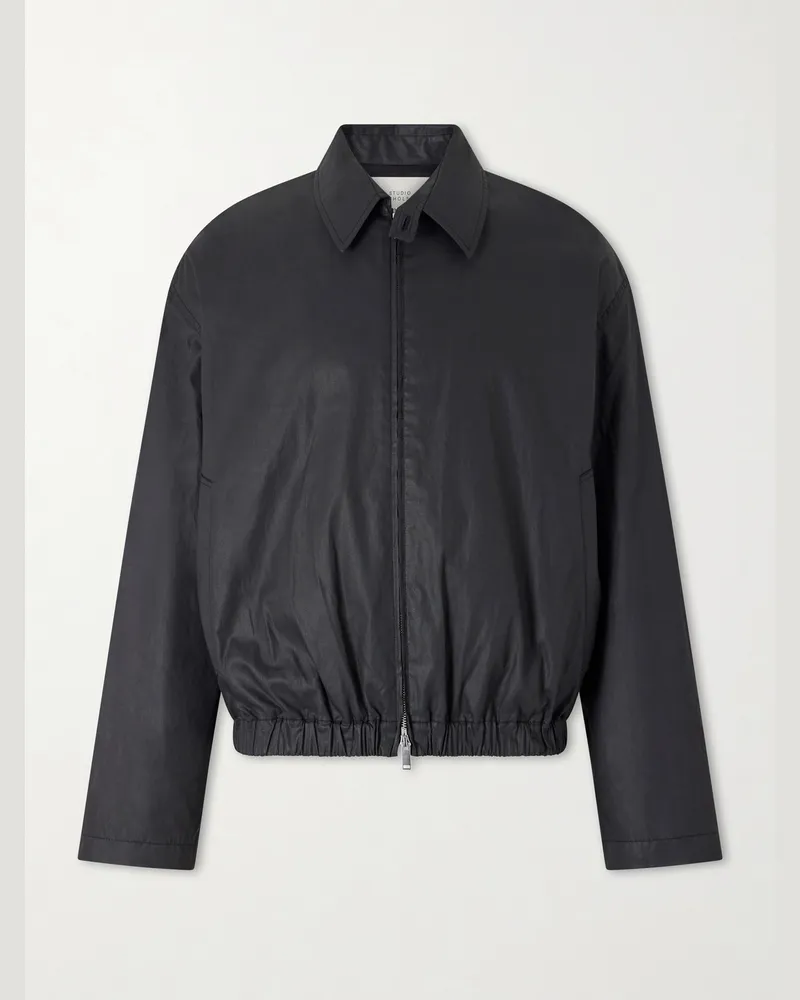 Studio Nicholson Lyons Cotton Blouson Jacket Black