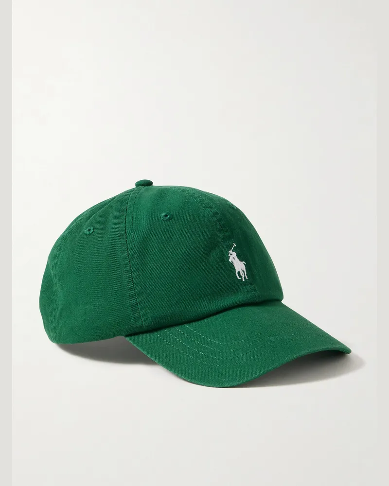 Ralph Lauren Baseballkappe aus Baumwoll-Twill mit Logostickerei Grün