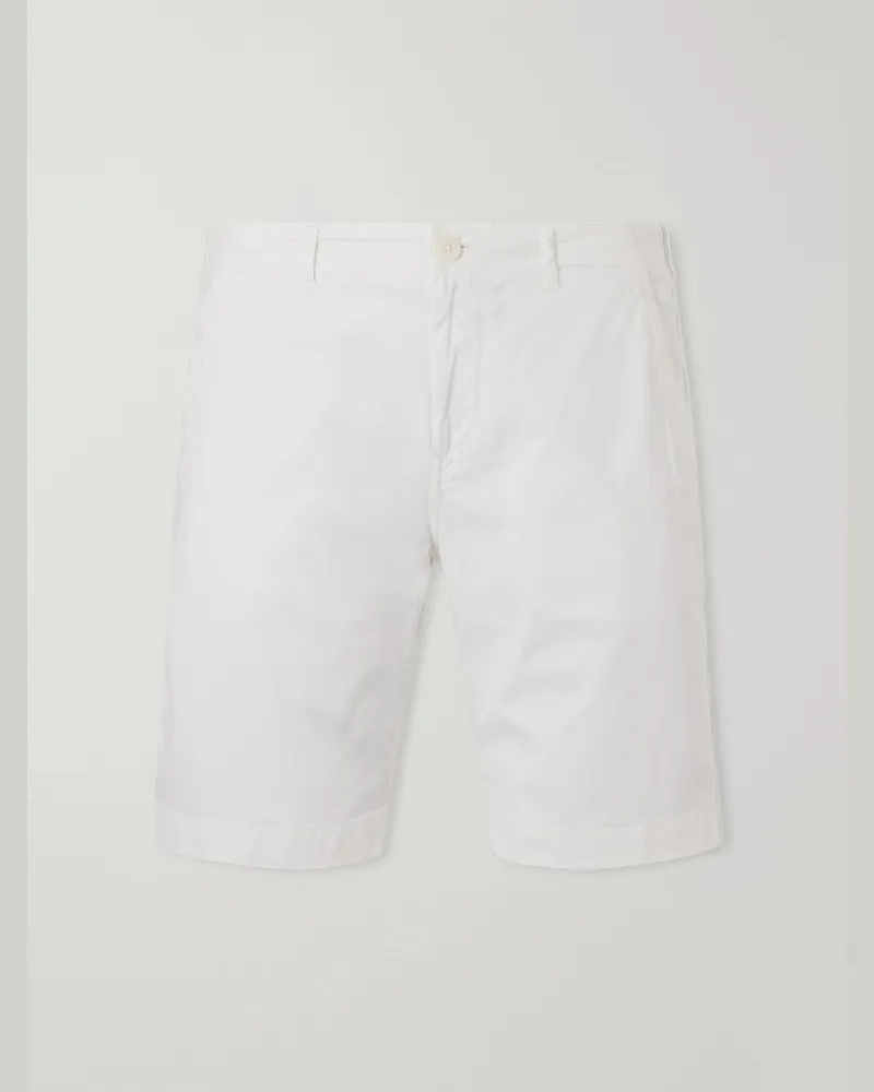 Vilebrequin Belin Woven Cotton-Blend Casual Shorts White