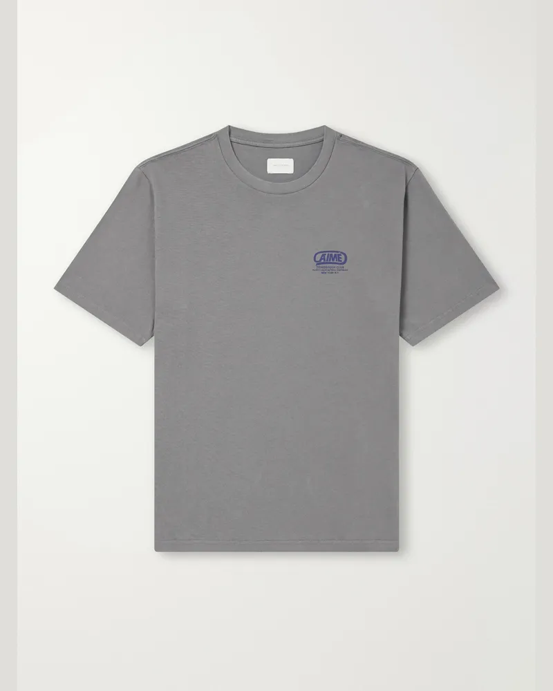 Aimé Leon Dore Cycle Classic Logo-Print Cotton-Jersey T-Shirt Gray
