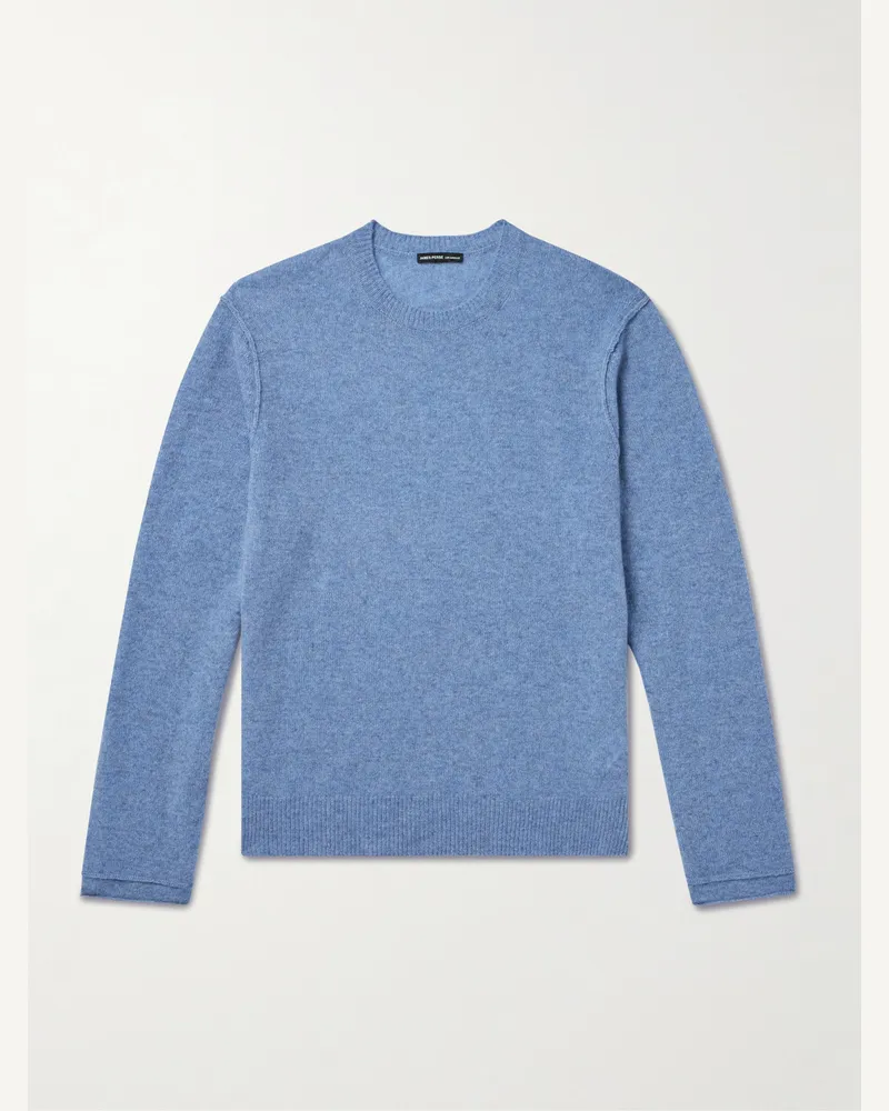 James Perse Pullover aus Kaschmir Blau