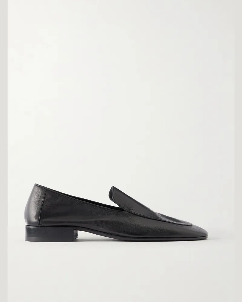 Dries van Noten Leather Loafers Black