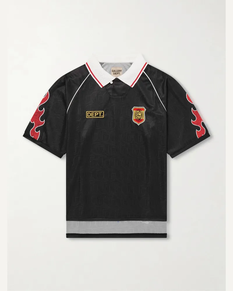 GALLERY DEPT. Japan Logo-Embroidered Jersey T-Shirt Black