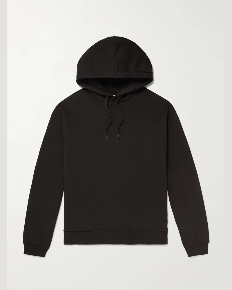 NN 07 David Organic Cotton-Jersey Hoodie Brown